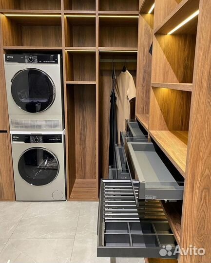 Гардеробные на заказ угловые