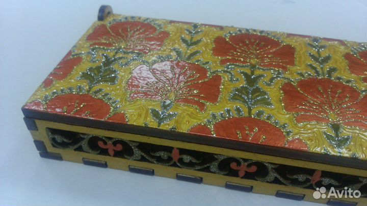 Купюрница 8см х17см х 3см h ручная работа дерево