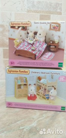 Sylvanian families спальня+детская