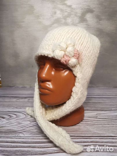 Шапка-ушанка для девочки
