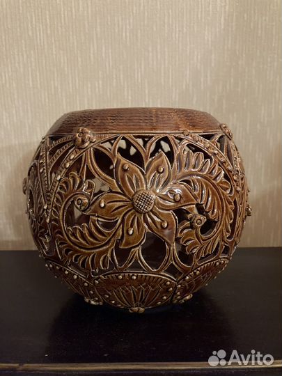 Вазы керамические, резные, ручная работа