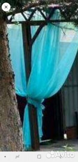 Продам ткань вуаль бирюзовая