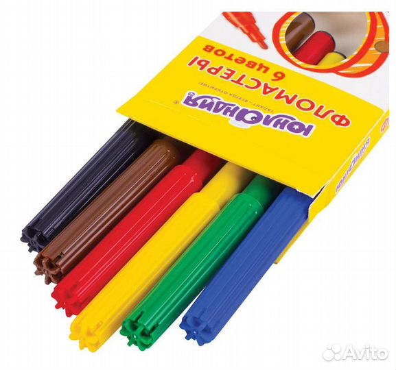 Фломастеры Юнландия Экзотика 6цв