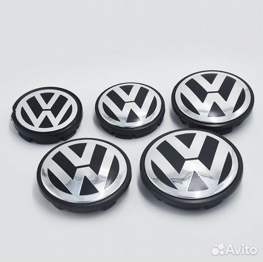 Колпачки заглушки на литые диски Volkswagen 76мм