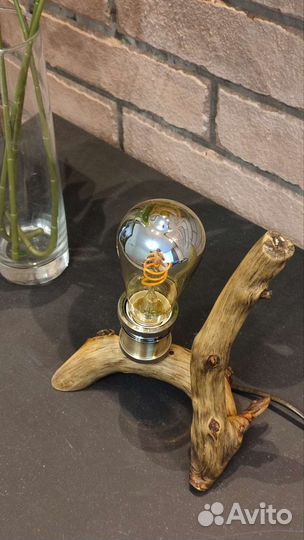 Светильник в эко стиле