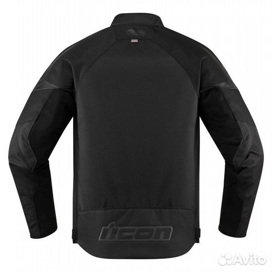 Icon Hooligan черная мотокуртка