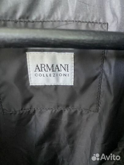 Мужской пуховик армани armani