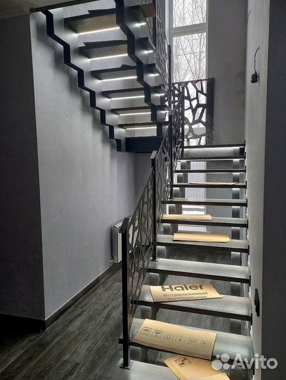 Лестницы на металлокаркасе