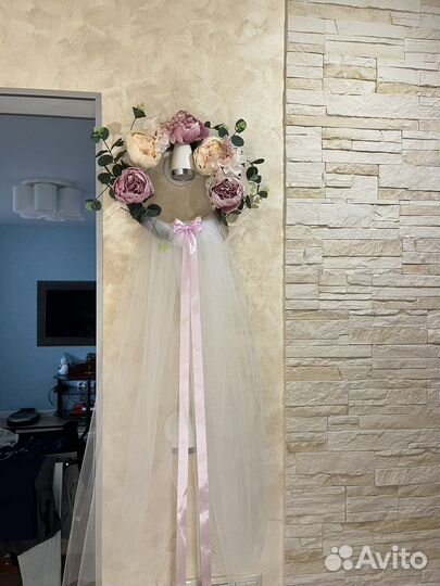 Свадебный декор на дверь невесты