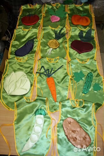 Костюмы овощей и фруктов