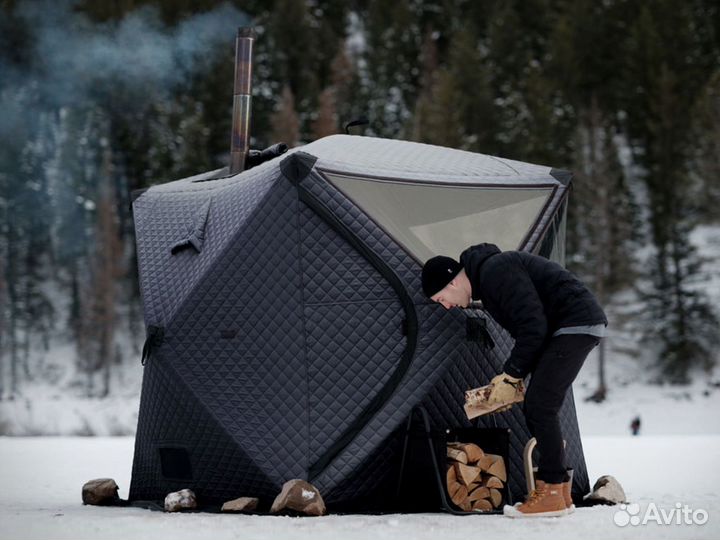 Походная Баня с панорамой, Мобильная Баня палатка