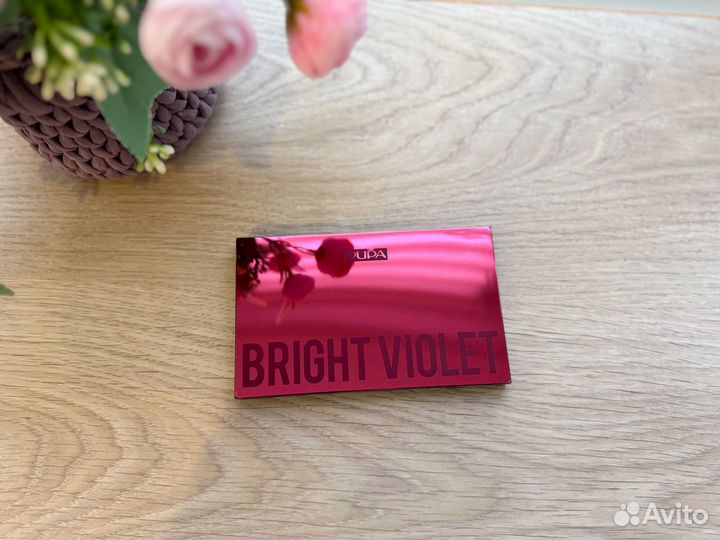 Палетка теней Pupa bright violet фиолетовый