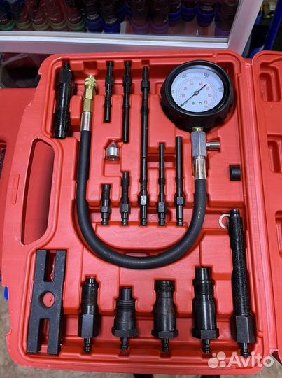 Компрессометр для дизельных двс с адаптерами