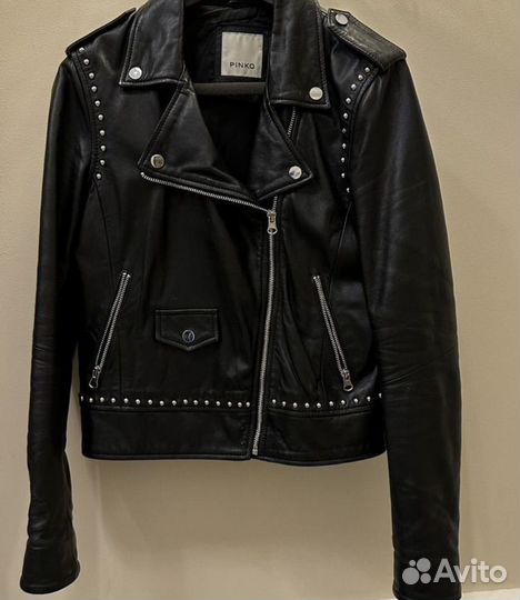Кожаная куртка pinko