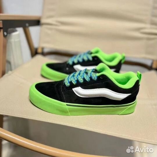 Кеды Vans Knu Skool 'Pop Outsole Green'