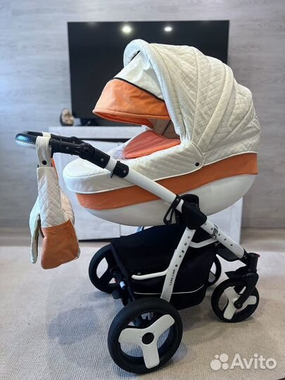 Коляска Farfello Care-Line 3 в 1 (кожаная)