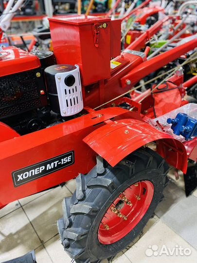 Тяжелый мотоблок Хопер 15Е(Вод охлаждение)