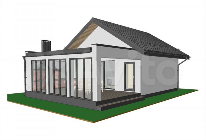 Дом 131,4 м² на участке 18 сот.