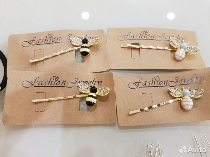 Резинки, заколки, невидимки новые