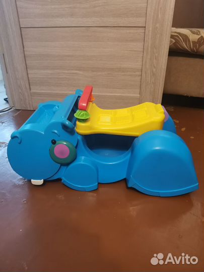 Игрушка Бегемот каталка ходунки
