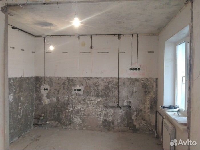 Электрик.Замена электропроводки.Перенос розеток