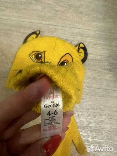 Шапка и варежки 4-6 лет