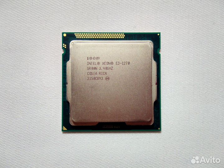 Процессор Intel Core i7 2600 (Xeon 1270), LGA 1155
