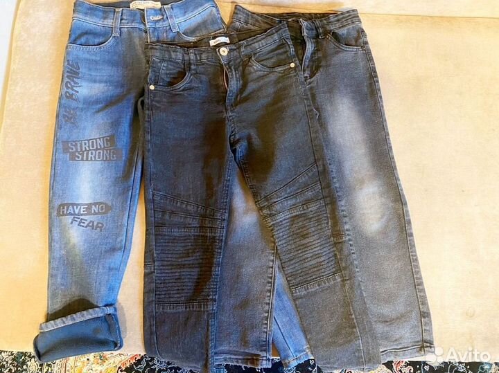 Джинсы на мальчика 128 134