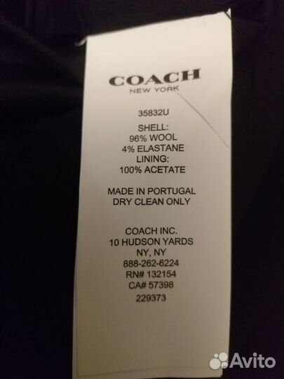 Юбка Coach шерсть 8us