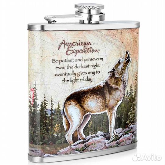 14901Фляжка Волк, 210 мл