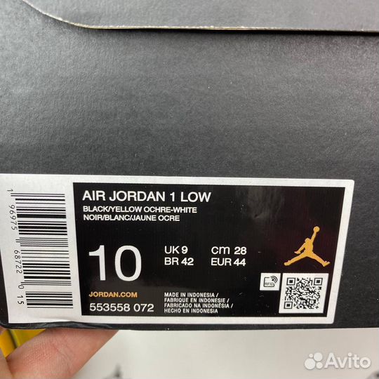 Оригинал 44 eu Nike air jordan 1 low