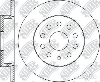 Тормозной диск задний Volkswagen Touran I 2003-20