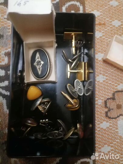 Серебряная брошка 875 проба