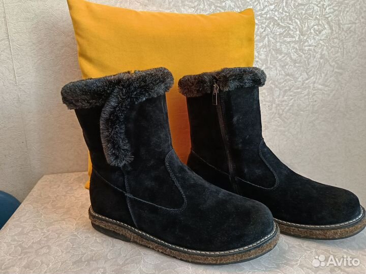 Полусапоги качественные, женские,зимние -40 разм
