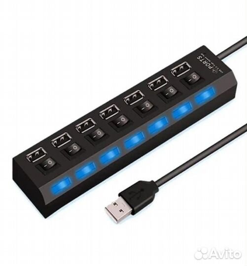 Usb разветвитель (HUB) 7 гнезд