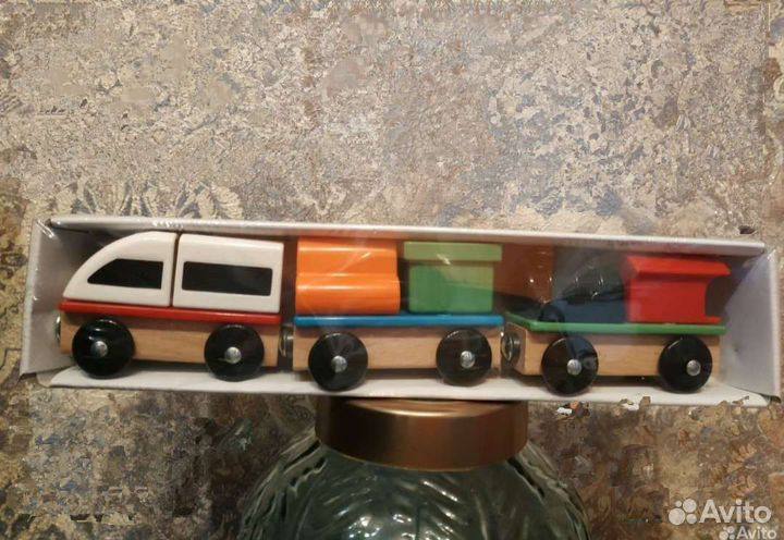 Паровозик Икеа лилабу новый