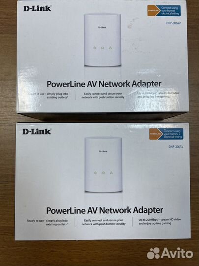 PowerLine AV Ethernet-адаптер D-Link DHP-306AV