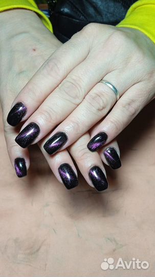 Наращивание, шелак ногтей на дому