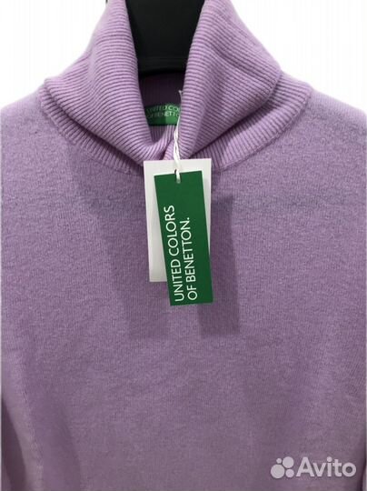 Свитер новый из шерсти Benetton 44-46