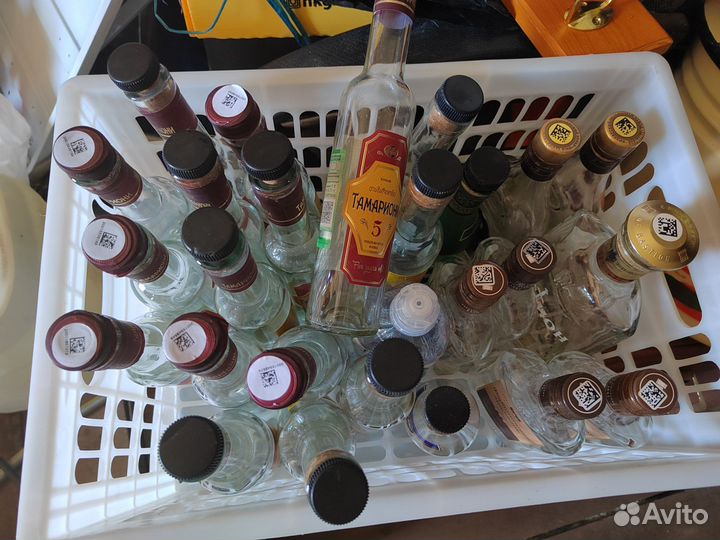 Бутылка стеклянная 0.5 л и 0.25 л