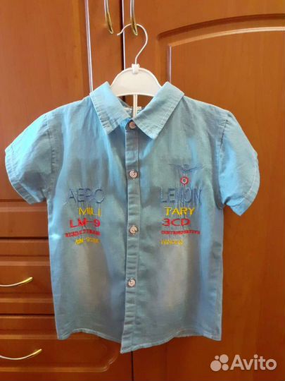 Рубашка джинсовая на мальчика