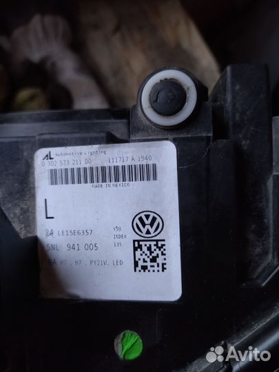 Фара volkswagen tiguan левая