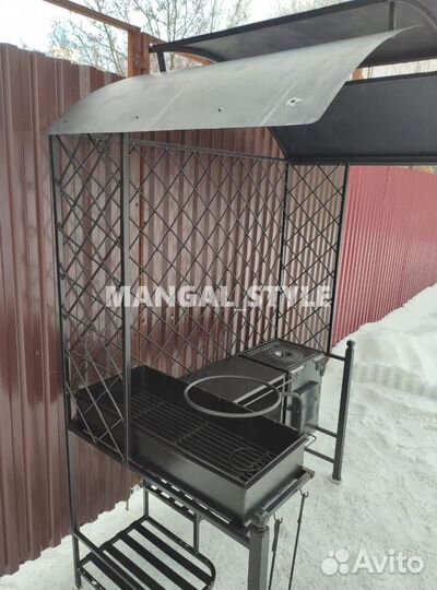 Мангал с крышей