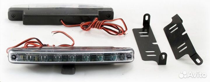 Дневные ходовые огни 12V 8 SMD пласт. корпус 2 шт