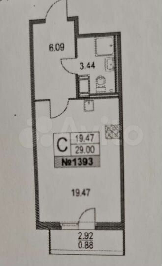 Квартира-студия, 29,1 м², 18/25 эт.