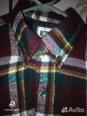 Теплая рубашка мужская. Новая 50-52