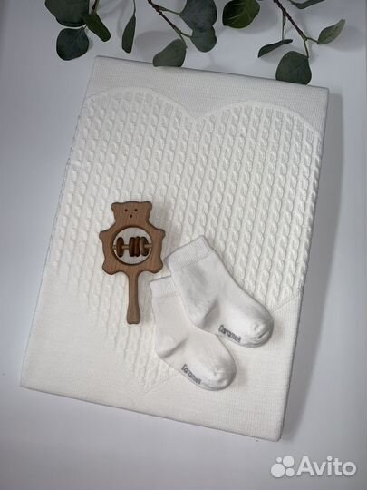 Вязанный плед детский