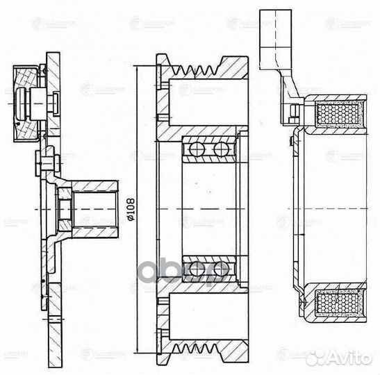 Муфта эл/магн. компрессора кондиц. для а/м Ford