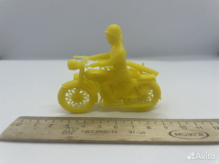 Солдатики мотоциклист пулеметчик