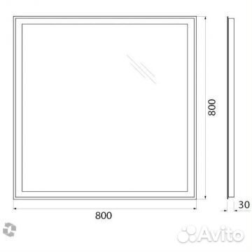 Зеркало BelBagno с подсветкой SPC-GRT-800-LED-BTN